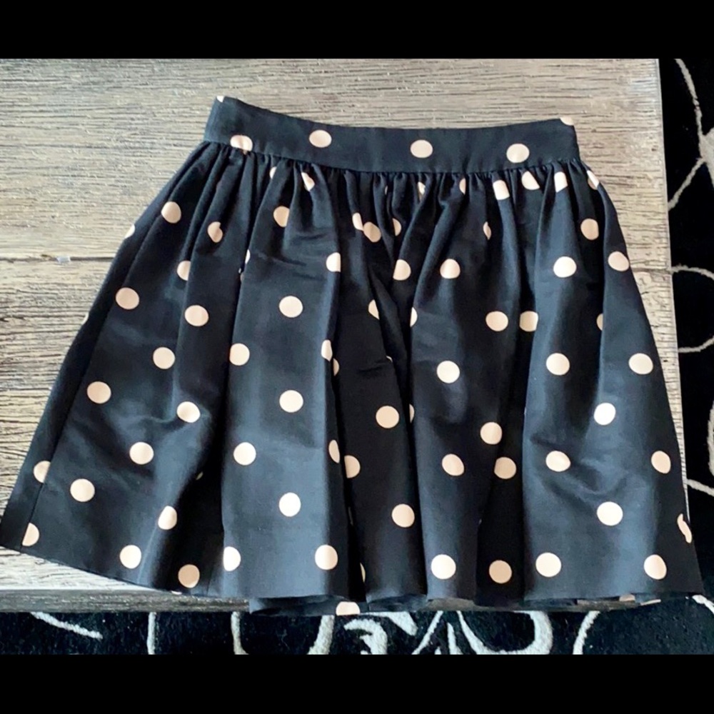 Kate spade polka dot mini skirt